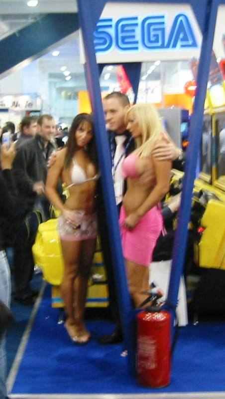double D-cup Sega booth babes