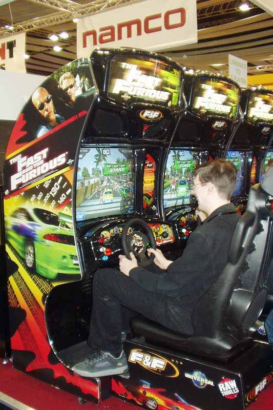 Fast and the furious arcade machine