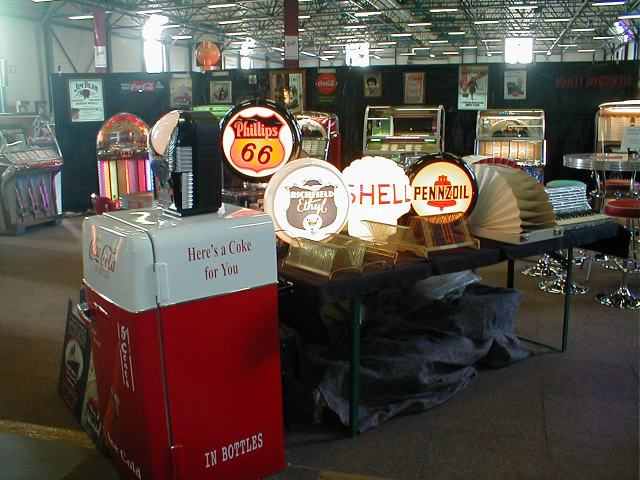 shell gas pump vendo coca cola