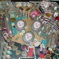 bad girls pinball playfield wear