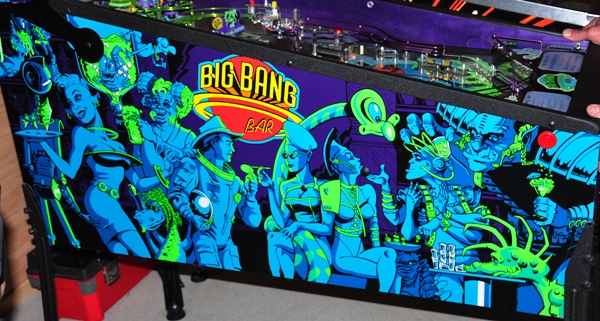 Big Bang Bar pinball cabinet artwork