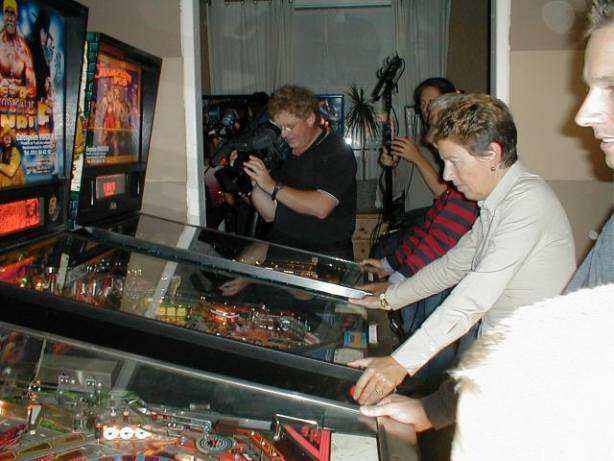 playing pinball
