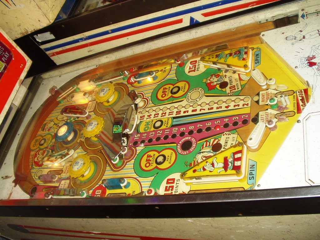 flipper clown playfield