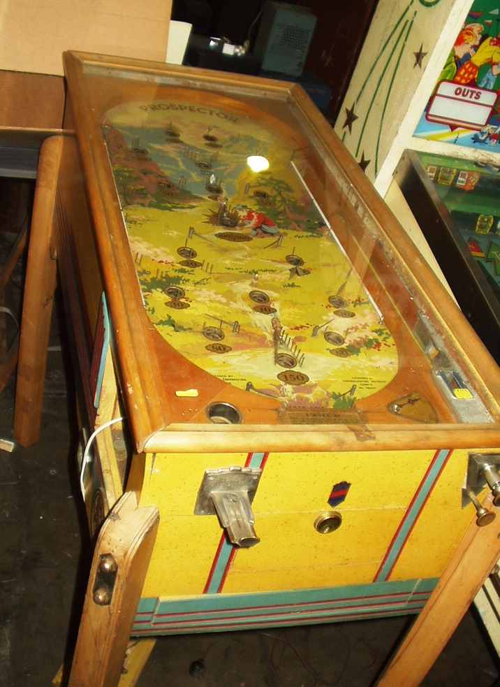 antique flipperless pinball