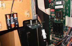 remote battery holder