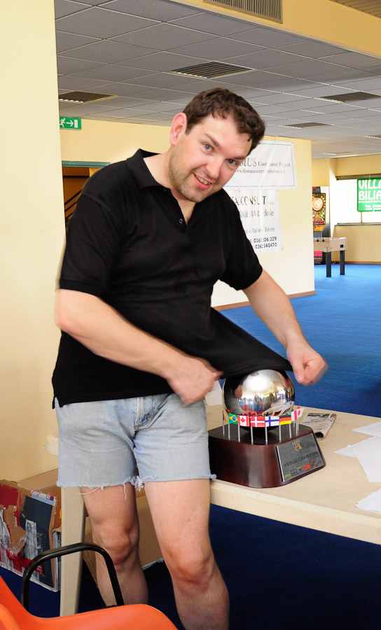 pinball world championship trophy