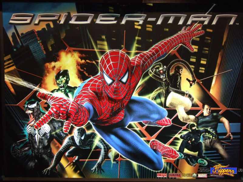 Spiderman backglass