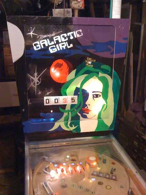 Galactic Girl custom pinball machine