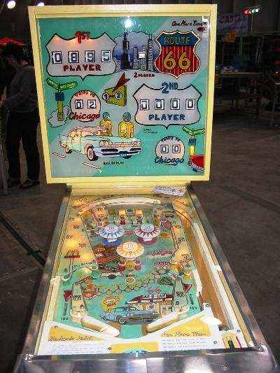 Route 66 custom pinball machine