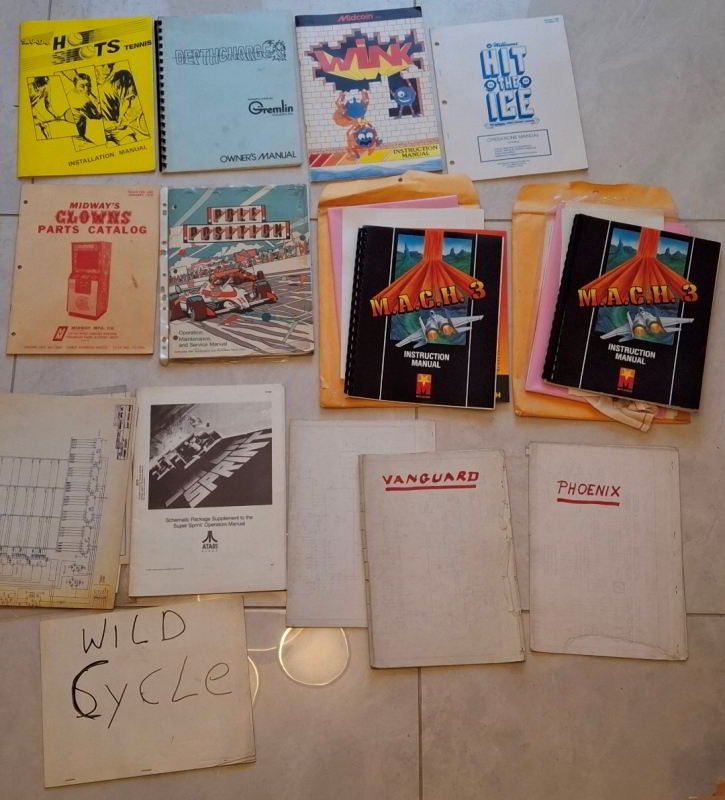 arcade manuals for sale