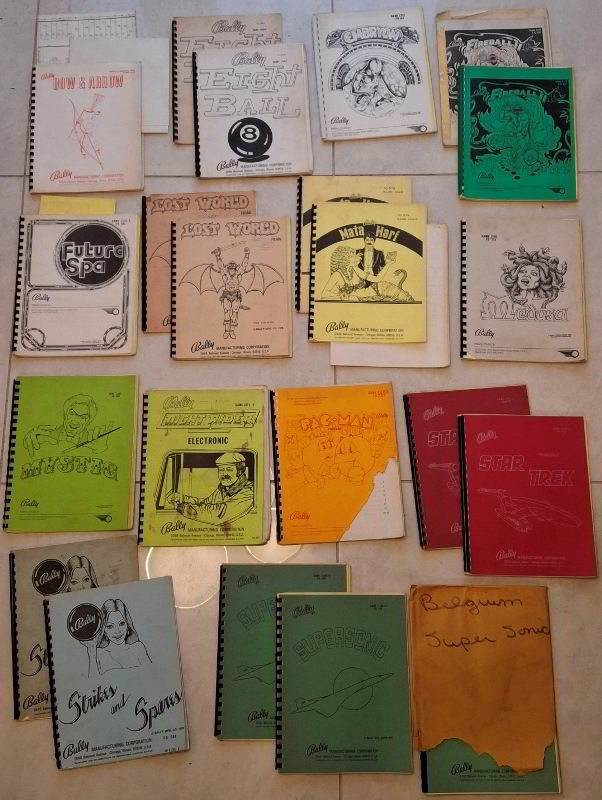 Bally manuals for sale