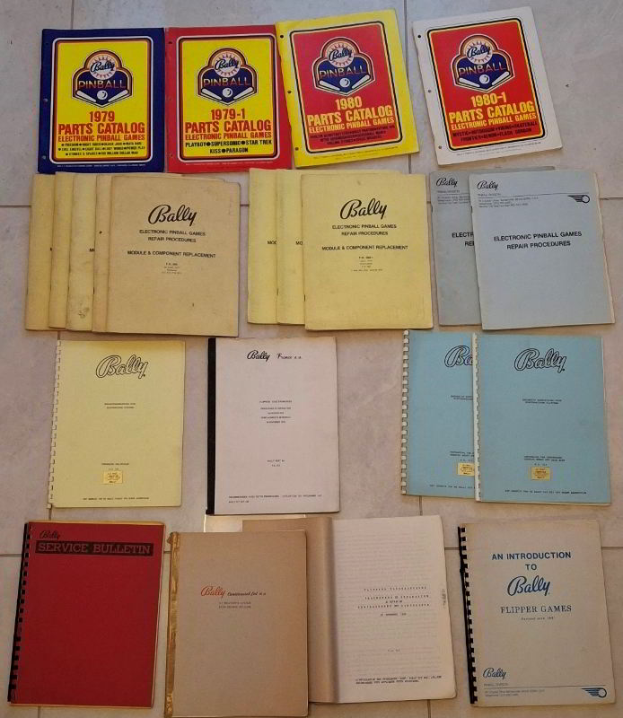 Bally manuals for sale