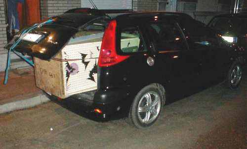 Pinball in car