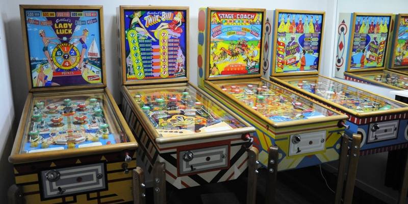 Gottlieb Pinball Lady Luck, Twin Bill, Stage Coach, Diamond