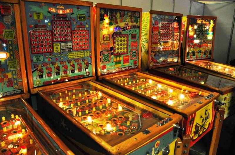 restored Bally bingo machines