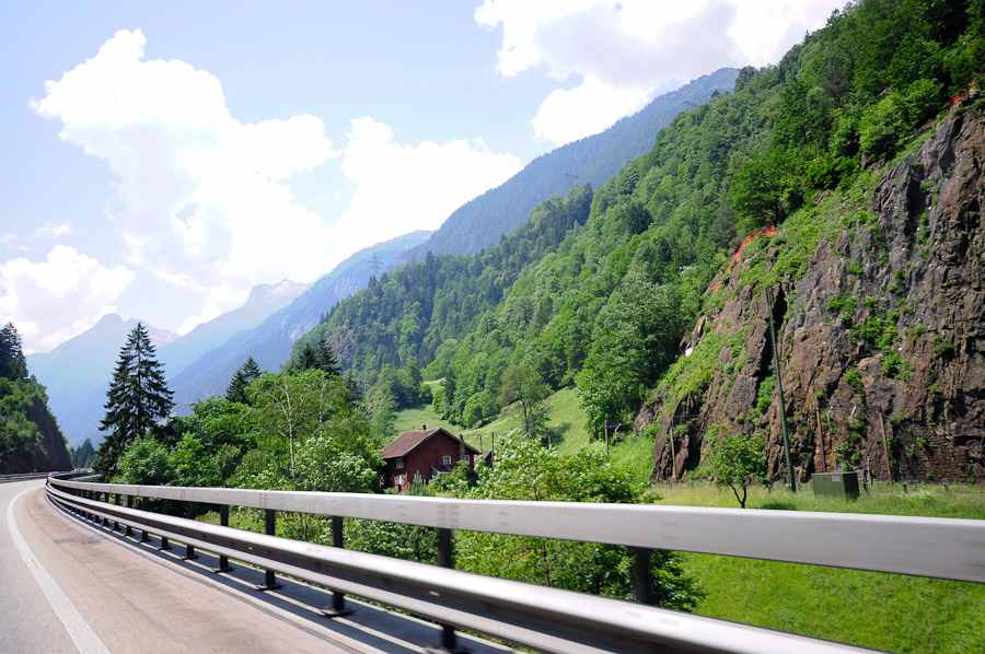 Autobahn in Switserland